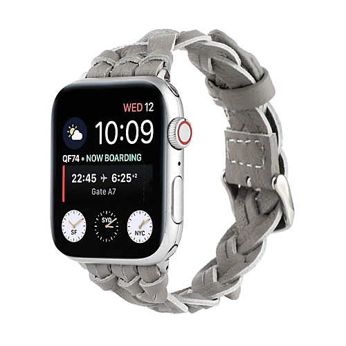 

Smart Watch Band for Apple iWatch 1 pcs Classic Buckle Genuine Leather Replacement Wrist Strap for Apple Watch Series SE / 6/5/4/3/2/1