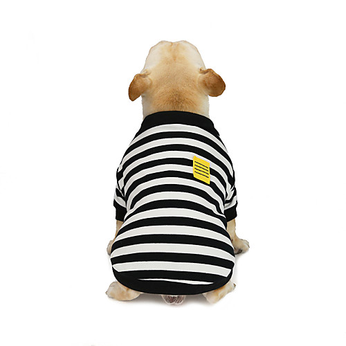 

Dog Cat Sweatshirt Stripes Leisure Cute Dailywear Casual / Daily Winter Dog Clothes Puppy Clothes Dog Outfits Warm Black Red Costume for Girl and Boy Dog Padded Fabric S M L XL XXL