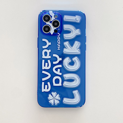

Phone Case For Apple Back Cover iPhone 12 Pro Max 11 SE 2020 X XR XS Max 8 7 Shockproof Dustproof Word / Phrase TPU