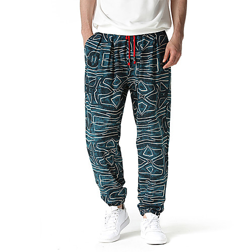 

Men's Folk Style Chino Casual Daily Chinos Pants Patterned 1 2 3 4 5