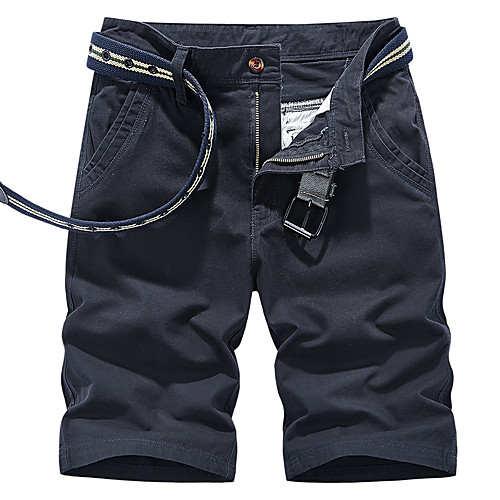 

Men's Simple Shorts Cycling Quick Dry Moisture Wicking Lightweight Breathable Soft Outdoor Sports Casual Daily Shorts Tactical Cargo Pants Simple Solid Color Knee Length Blue Army Green Black Khaki
