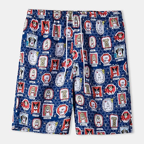 

Men's Casual Daily Holiday Shorts Pants Graphic Short Blue