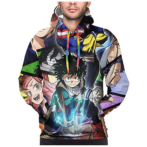 

Inspired by My Hero Academia / Boku No Hero Midoriya Izuku Cosplay Costume Hoodie Terylene 3D Printing Hoodie For Women's / Men's