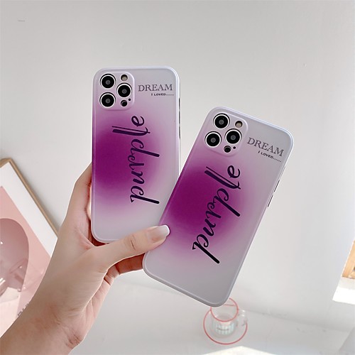 

Phone Case For Apple Back Cover iPhone 12 Pro Max 11 SE 2020 X XR XS Max 8 7 Shockproof Dustproof Color Gradient TPU