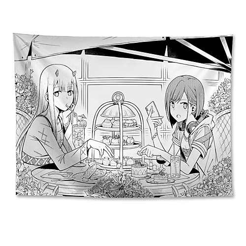 

Wall Tapestry Art Decor Blanket Curtain Hanging Home Bedroom Living Room Decoration Polyester Sketch