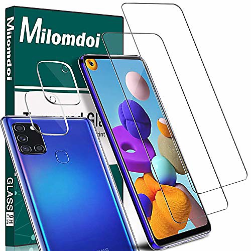 

Phone Screen Protector For SAMSUNG S21 S21 Plus S21 Ultra Galaxy A32 Galaxy A52 Tempered Glass 4 pcs High Definition (HD) Scratch Proof Front & Camera Lens Protector Phone Accessory