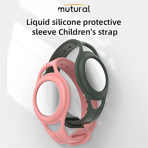 

Soft Silicone Watch Bands Case For Apple Airtag Tracker Location Anti-Lost Anti-Scratch Protector Cover For Airtags Smart Accessory