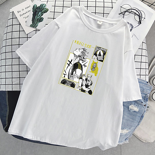

Inspired by Haikyuu Cosplay Cosplay Costume T-shirt Polyester / Cotton Blend Print T-shirt For Women's / Men's