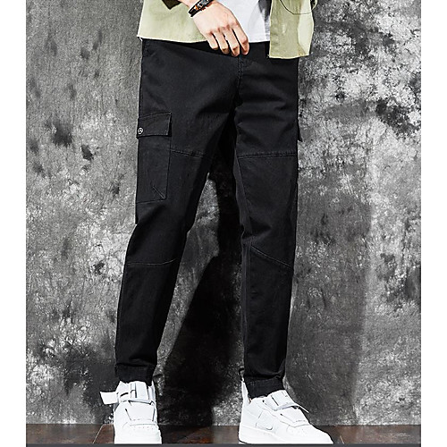

Men's Cargo Pants Pants Solid Color Army Green Black Khaki