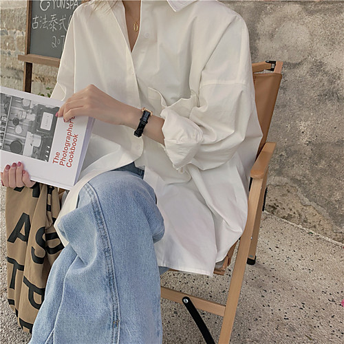 

Women's Coat Daily Wear Summer Regular Coat Loose Casual / Daily Jacket Solid Color Others Blue Blushing Pink / Cotton