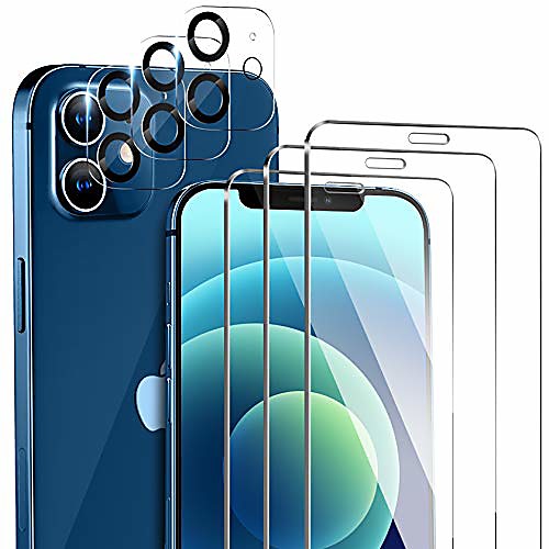 

Phone Screen Protector For Apple iPhone 12 iPhone 11 iPhone 12 Pro Max iPhone 11 Pro iPhone 11 Pro Max Tempered Glass 6 pcs High Definition (HD) Scratch Proof Front & Camera Lens Protector Phone
