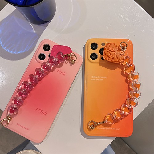 

Phone Case For Apple Back Cover iPhone 12 Pro Max 11 SE 2020 X XR XS Max 8 7 Shockproof Dustproof Color Gradient Solid Colored TPU