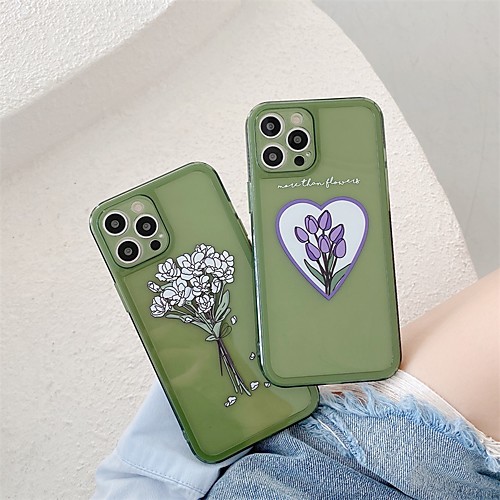 

Phone Case For Apple Back Cover iPhone 12 Pro Max 11 SE 2020 X XR XS Max 8 7 Shockproof Dustproof Flower TPU