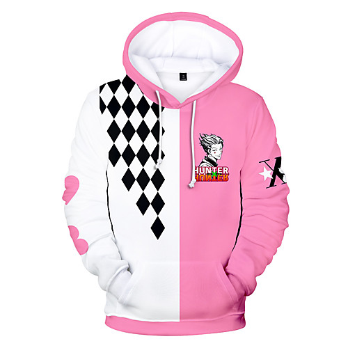 

Inspired by Hunter X Hunter Hisoka Cosplay Costume Hoodie Terylene Color Block Printing Harajuku Graphic Hoodie For Women's / Men's
