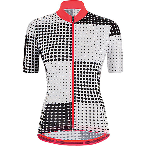 

21Grams Women's Short Sleeve Cycling Jersey Summer Spandex Polyester Black Blue Green Polka Dot Bike Jersey Top Mountain Bike MTB Road Bike Cycling Quick Dry Moisture Wicking Breathable Sports