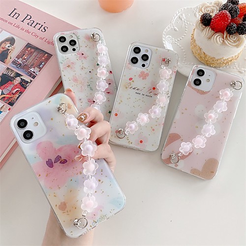 

Phone Case For Apple Back Cover iPhone 12 Pro Max 11 SE 2020 X XR XS Max 8 7 Shockproof Dustproof Flower TPU