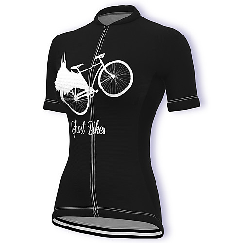 

21Grams Women's Short Sleeve Cycling Jersey Summer Spandex Polyester Black Bike Jersey Top Mountain Bike MTB Road Bike Cycling Quick Dry Moisture Wicking Breathable Sports Clothing Apparel / Stretchy