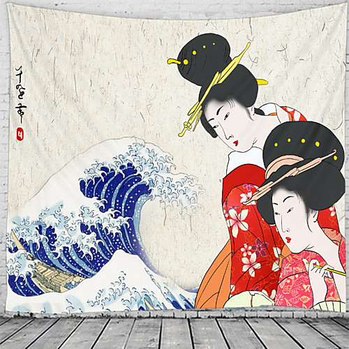 

Japanese Style Wall Tapestry Art Decor Blanket Curtain Hanging Home Bedroom Living Room Decoration Beautiful View From The Window