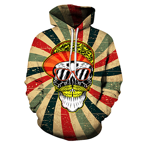 

Men's Unisex Plus Size Pullover Hoodie Sweatshirt Person Graphic Prints Print Hooded Casual Daily Holiday 3D Print Basic Designer Hoodies Sweatshirts Long Sleeve Rainbow