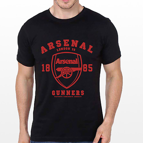 

Men's Unisex Tee T shirt Hot Stamping Graphic Prints Letter Plus Size Print Short Sleeve Casual Tops Cotton Basic Designer Big and Tall Black