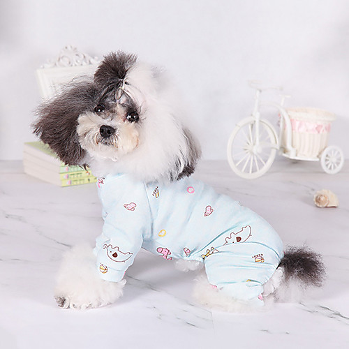 

Dog Cat Jumpsuit Elegant Adorable Cute Dailywear Casual / Daily Dog Clothes Puppy Clothes Dog Outfits Breathable Pearl Pink Blue Pink Costume for Girl and Boy Dog Cotton XS S M L XL XXL
