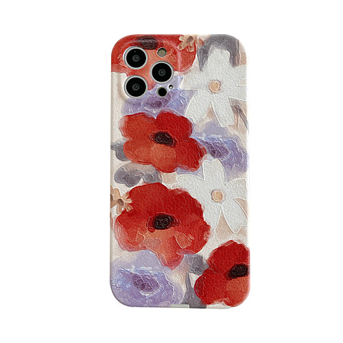 

Phone Case For Apple Back Cover iPhone 12 Pro Max 11 SE 2020 X XR XS Max 8 7 Shockproof Dustproof Graphic Flower TPU