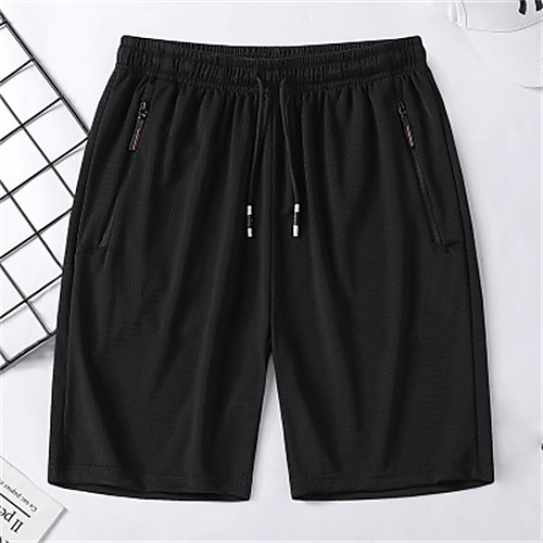 

Men's Shorts Shorts Pants Solid Color Short Black