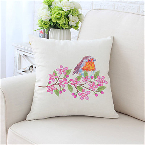

Double Side Cushion Cover 1PC Faux Linen Soft Decorative Square Throw Pillow Cover Cushion Case Pillowcase for Sofa Bedroom Superior Quality Machine Washable