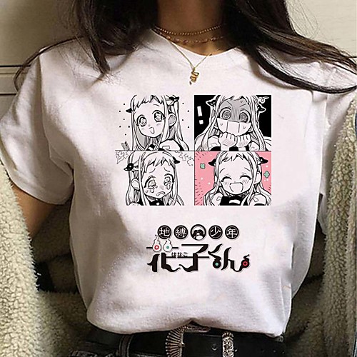 

Inspired by Toilet Bound Hanako kun Cosplay Cosplay Costume T-shirt Polyester / Cotton Blend Print Harajuku Graphic Kawaii T-shirt For Women's / Men's