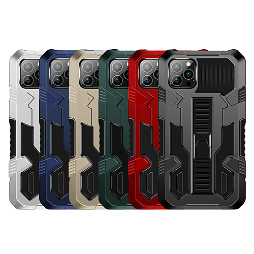 

Luxury Armor Phone Case For iPhone 12 Pro Max 11 SE 2020 X XR XS Max 8 7 6 Rugged Hybrid Shockproof Back Cover with Belt Clip Kickstand