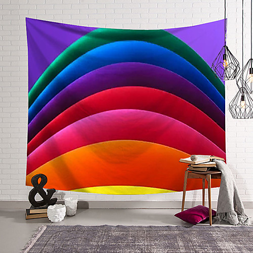 

Rainbow Wall Tapestry Art Decor Blanket Curtain Hanging Home Bedroom Living Room Decoration Polyester