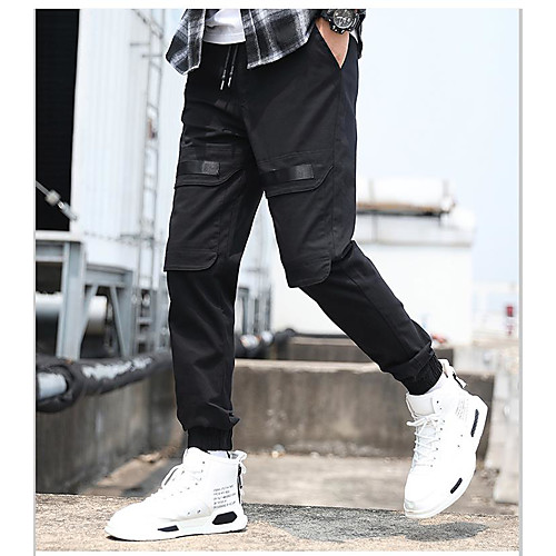 

Men's Cargo Pants Pants Solid Color Black Army Green Grey Khaki