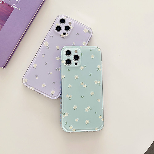 

Phone Case For Apple Back Cover iPhone 12 Pro Max 11 SE 2020 X XR XS Max 8 7 Shockproof Dustproof Flower TPU