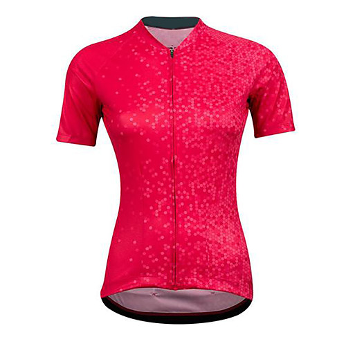 

21Grams Women's Short Sleeve Cycling Jersey Summer Spandex Polyester Rose Red Solid Color Bike Jersey Top Mountain Bike MTB Road Bike Cycling Quick Dry Moisture Wicking Breathable Sports Clothing