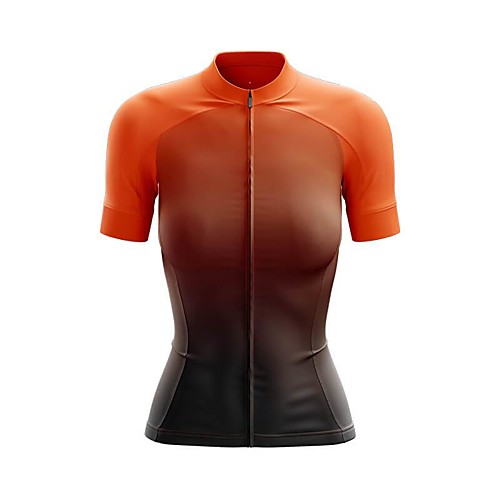 

21Grams Women's Short Sleeve Cycling Jersey Summer Spandex Polyester Purple Yellow Red Gradient Bike Jersey Top Mountain Bike MTB Road Bike Cycling Quick Dry Moisture Wicking Breathable Sports
