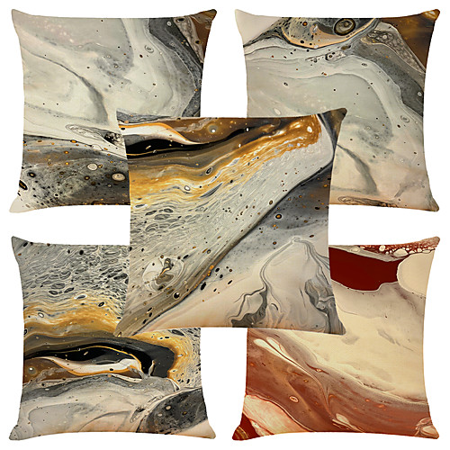 

Double Side Cushion Cover 5PC Soft Decorative Square Throw Pillow Cover Cushion Case Pillowcase for Sofa Bedroom Superior Quality Machine Washable