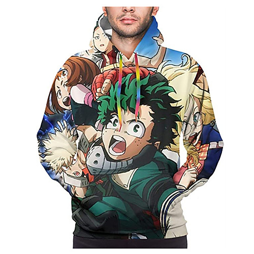 

Inspired by My Hero Academia / Boku No Hero Midoriya Izuku Cosplay Costume Hoodie Terylene 3D Printing Hoodie For Women's / Men's