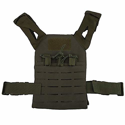 

alomejor1 children combat vest, multifunctional outdoor hunting game molle vest paintball protective vest for children