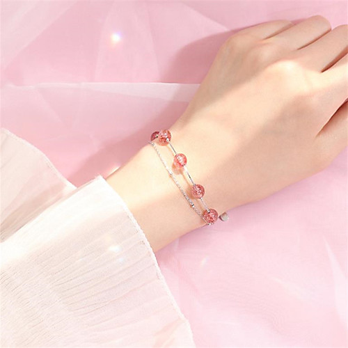 

Women's Chain Bracelet Tennis Bracelet Bracelet Classic Fashion Fashion Trendy Casual / Sporty Korean Cute Copper Bracelet Jewelry Silver For Sport Gift Date Birthday Festival / Silver Plated