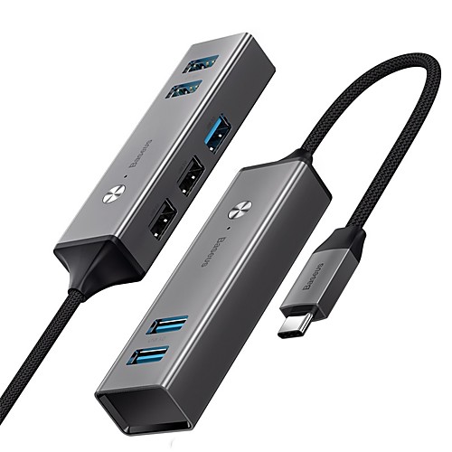 

BASEUS High Speed CAHUB-D0G USB 3.0 USB C to USB 2.0 USB 3.0 USB Hub 5 Ports For Windows, PC, Laptop