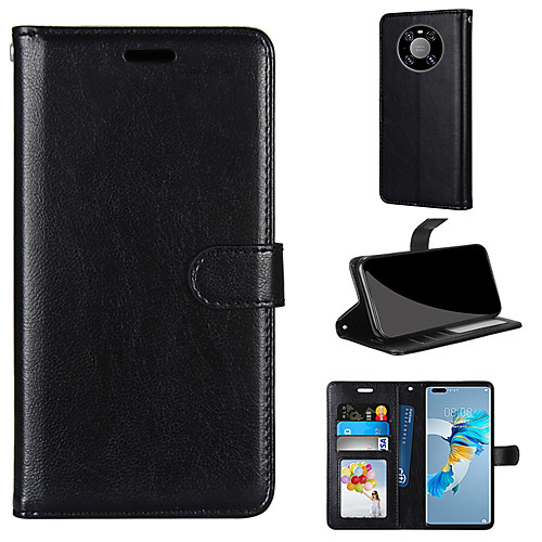 

Premium Leather Wallet Phone Case For Huawei Mate 40 Pro P Smart 2021 Shockproof Full Body Protective Cover Card Slots PU Leather Flip Case For Honor Play 4T Pro Honor 30 Pro Honor 10X Lite