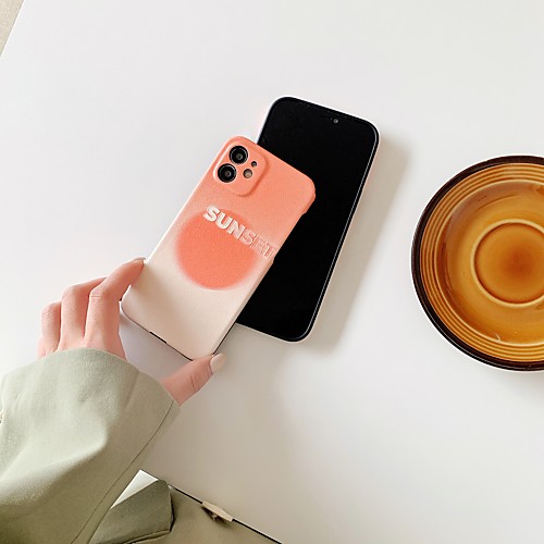 

Phone Case For Apple Back Cover iPhone 12 Pro Max 11 SE 2020 X XR XS Max 8 7 Shockproof Dustproof Color Gradient TPU