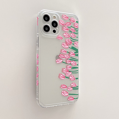 

Phone Case For Apple Back Cover iPhone 12 Pro Max 11 SE 2020 X XR XS Max 8 7 Shockproof Dustproof Flower TPU
