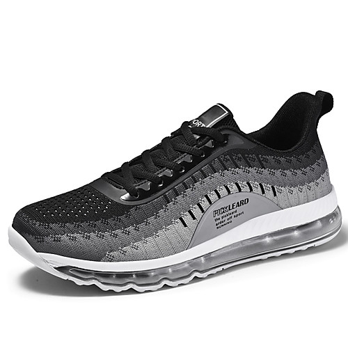 

Men's Trainers Athletic Shoes Sporty Outdoor Running Shoes Tissage Volant Breathable Black Grey Black / Red Black Spring Summer