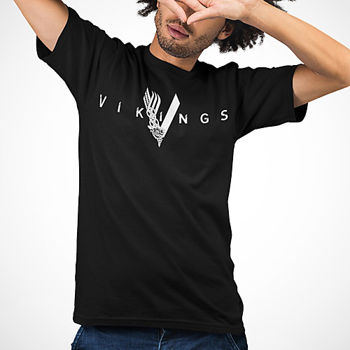 

Men's Unisex Tee T shirt Hot Stamping Graphic Prints Letter Plus Size Print Short Sleeve Casual Tops Cotton Basic Fashion Designer Big and Tall Black