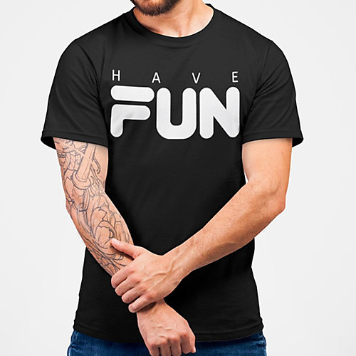 

Men's Unisex Tee T shirt Hot Stamping Graphic Prints Letter Plus Size Print Short Sleeve Casual Tops Cotton Basic Fashion Designer Big and Tall Black