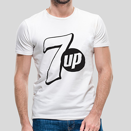

Men's Unisex Tee T shirt Hot Stamping Graphic Prints Letter Plus Size Print Short Sleeve Casual Tops Cotton Simple Basic Designer Big and Tall White
