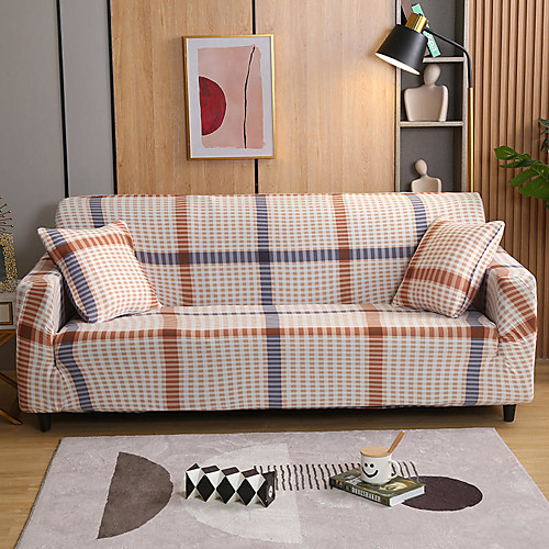 

2021 New Stylish Simplicity Print Sofa Cover Stretch Couch Slipcover Super Soft Fabric Retro Hot Sale Couch Cover