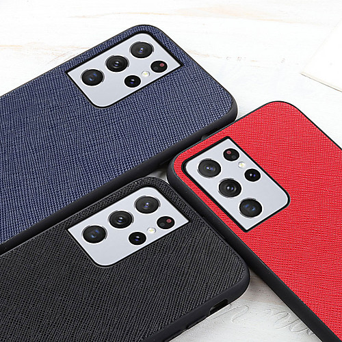 

Phone Case For Samsung Galaxy Back Cover S21 Ultra S20 S20 Plus S20 ultra Galaxy A20e Galaxy S10e Galaxy A81 / M60S Galaxy A21 A71 5G Galaxy M51 Shockproof Dustproof Solid Colored Genuine Leather