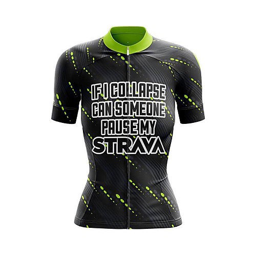 

21Grams Women's Short Sleeve Cycling Jersey Summer Spandex Polyester Black Bike Jersey Top Mountain Bike MTB Road Bike Cycling Quick Dry Moisture Wicking Breathable Sports Clothing Apparel / Stretchy